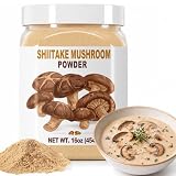 SEAYOFA 16oz Shiitake Mushroom Powder, Family Size Mushroom Seasoning & Umami Powder for Cooking, Soups, Sauces, Stir-Fries, Rich Shiitake Flavor, Vegan-Friendly