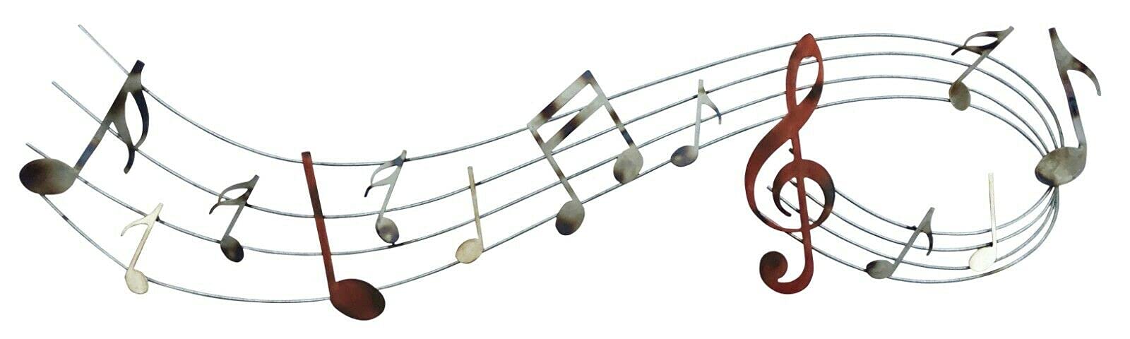 Garden Haven Metal Musical Notes Wall Art for Living Room