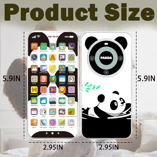 image for Uibyt Kids Phone with 10,000+ Educational Content, Rechargeable Toddle