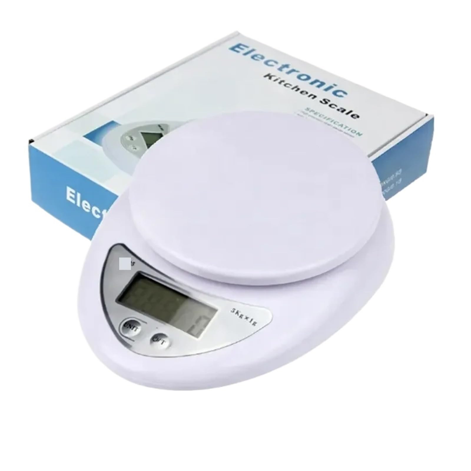 Báscula de cocina, Báscula digital portátil LED de 5 kg for alimentos, báscula electrónica cocina, pequeña, con pesaje en gramos,para hornear, café, joyería