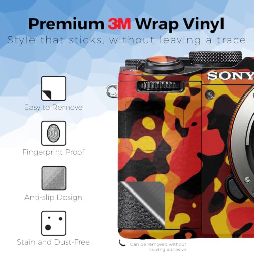 Image of Camera Skin Compatible with Sony A7C Mark II (2023) - Warm Modern Camo - Premium 3M Vinyl Protective Wrap Decal Cover - Easy to Apply | Crafted in the USA by MightySkins