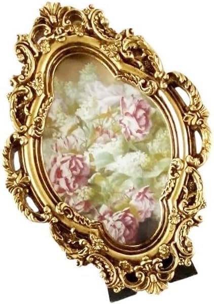Hollow Carved Gold Decorative Resin Photo Frame Ornaments