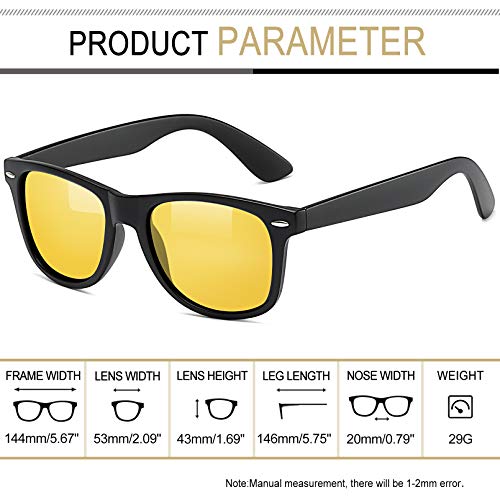Image of Joopin Square Sunglasses Polarized UV400 Designer Sun Glasses Men Women | Oversized, Plastic Frame, Retro, Vintage, Unisex, Trendy Shades for Driving, Party, Fishing, Business, Costume