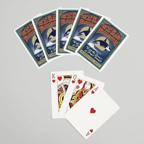 Baraja de Poker Orcas Island Vintage, 52 Cartas miniatura 7