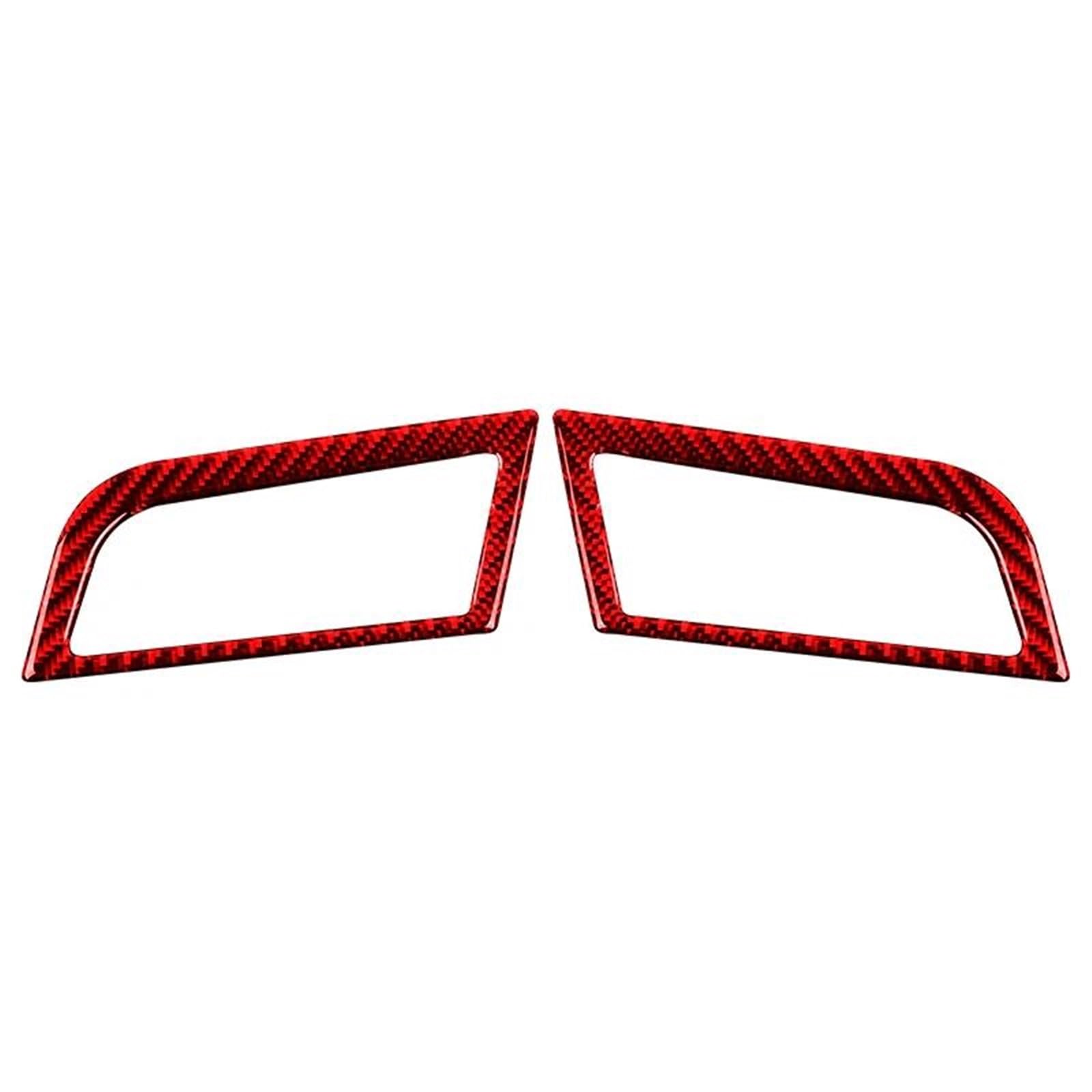 Auto Dashboard Left and Right Air Vents Stickers Frame Car Interior for Ford for Mustang GT 2015-2021(Rosso)