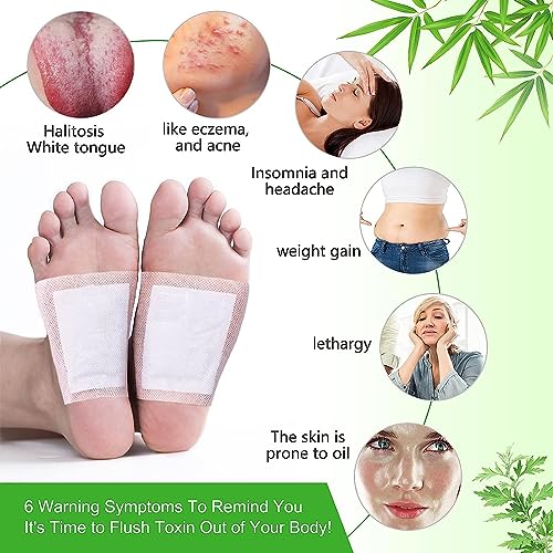 Image of VONT 30 pcs foot patch for detoxification | detox foot patches | foot patch | foot patches | Natural Ginger & Bamboo Vinegar Patches for Toxin Removal Pain Relief, Better Sleep & Circulation for Men & Women (30)