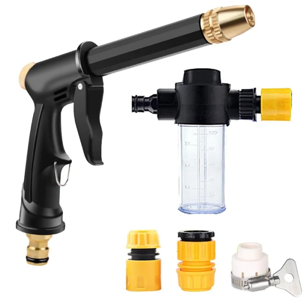 Ctrlzs Portable High Pressure Cleaning Watering Hose Nozzle Foam Thread Quick Connector