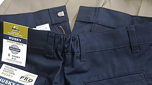 Pro5 Boys School Uniform Husky Fit Shorts Pant Black/Navy/Khaki/Grey 8~223