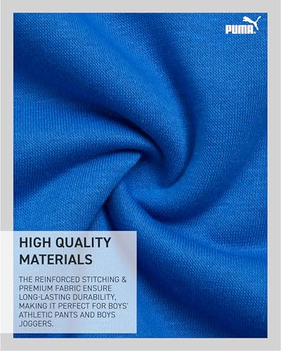 PUMA Boys Sweatpants Set - 2 Piece Soft Fleece Crewneck Pullover Boys Sweatshirts and Jogger Pants Kids Activewear Set (4-16)4