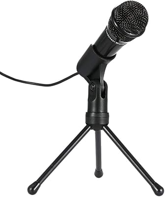 ubersweet® Imported Sf-910 Professional 3.5Mm Condenser Microphone Sound Studio Podcast W/Stand for Skype Desktop Pc Notebook_170987