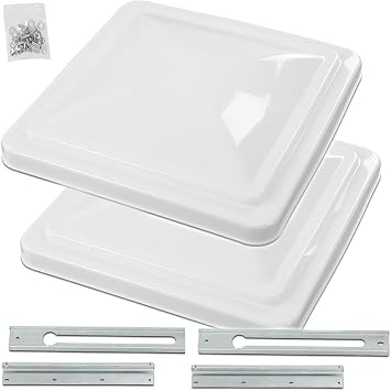 RV Vent Cover for Roof | RV Roof Vent Covers for Camper, Trailer, Cargo | Universal Fit for Ventline, Jensen, Elixir | Durable Weather-Resistant Design