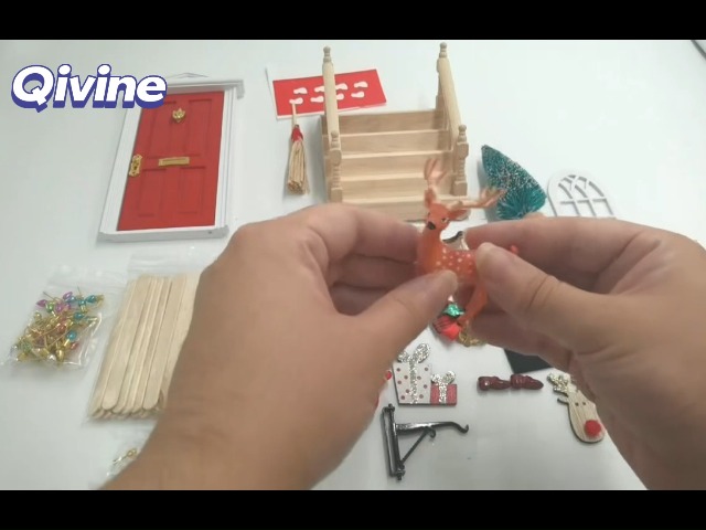 Porticina Elfo Porta Elfo Natale - Kit Completo Con 27 Accessori Magici, Casa Delle Fate Per Decorazioni Natalizie Decorazioni Natale Gnomi