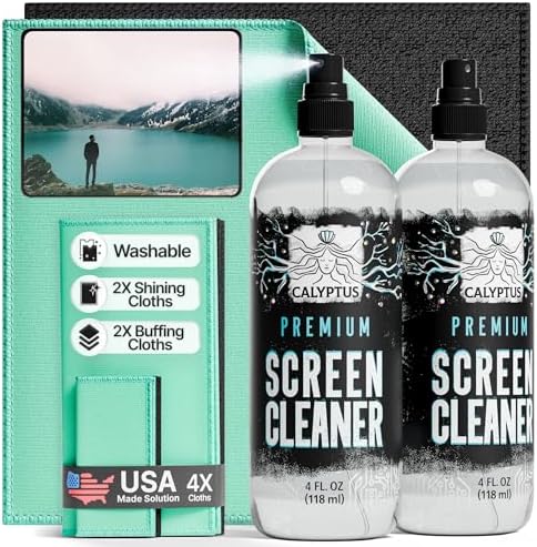 Amazon.com: Screen Cleaner Spray (16oz+16oz) – Best Large Cleaning Kit ...