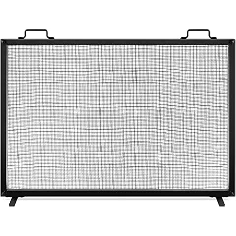 Fireplace Screen Handcrafted Steel Mesh Spark Guard Cover