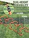 Lineslife Agility Speed Training Hurdles, Adjustable Sport Training Hurdles for Football, Basketball, Soccer Hurdles Training Equipment Set of 6 Cones Set