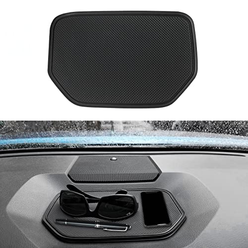 SENSHINE Silicone Dash Dashboard Cover Mat for Toyota Tundra Accessories 2014 2015 2016 2017 2018 2019 2020 2021 Material Interior Dash Pad Anti Dust Insert Liner Premium Custom (Black Trim)
