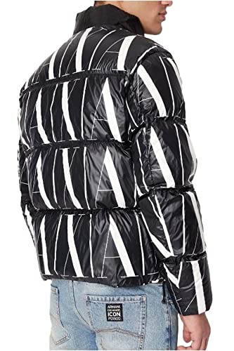 Image of Armani Exchange Men's Allover Icon Logo Down Puffer Jacket