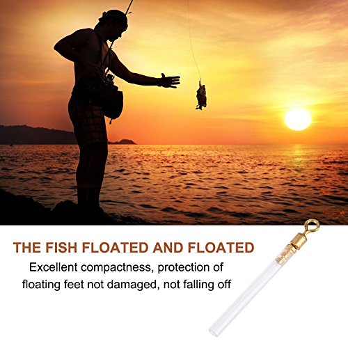 Demeras 50pcs Float Waggler Adaptors Copper Fishing Swivel Head With Tube Rotatary Float Adapters Accessories for Fishing 3 Sizes(L) - Image 3