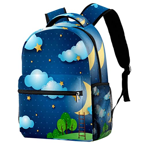 Bolsos de hombro con paisaje de luna para camping y rutas de montaña