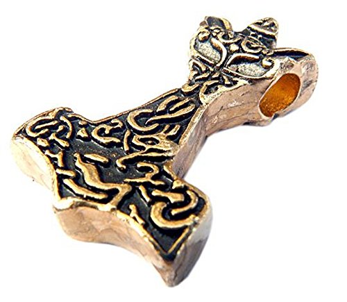 Pendentif marteau de Skane doré le cadeau idéal pour fan de Thor