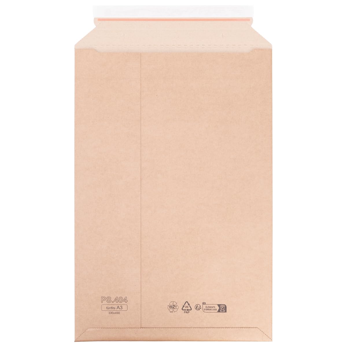 verpacking pochettes d'expédition en carton ondulé 330 x 490 mm - A3 brunes [taille et quantité au choix] enveloppe d'expédition en carton autocollante 25 pièces
