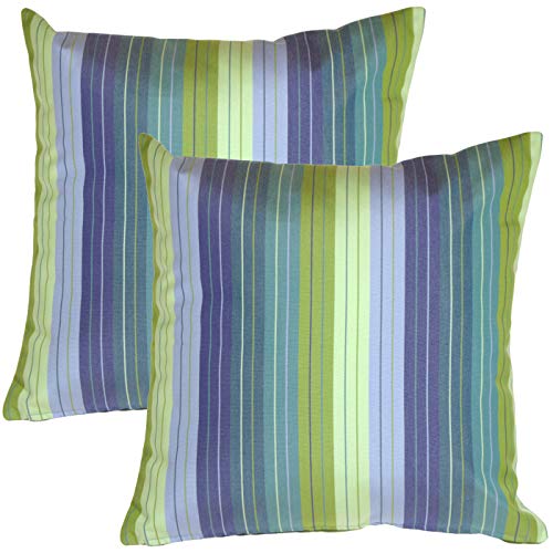 PILLOW DÉCOR Sunbrella Outdoor Pillow, Seville Seaside, 20