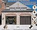 Premium Garage Door Screen for 1 Car Garage 12x9ft, Heavy Duty Durable Fiberglass Screen Mesh, Hook & Loop Tapes, Strips, Doors Screen with Powerful Magnets, Easy to Install (12x9 Black)