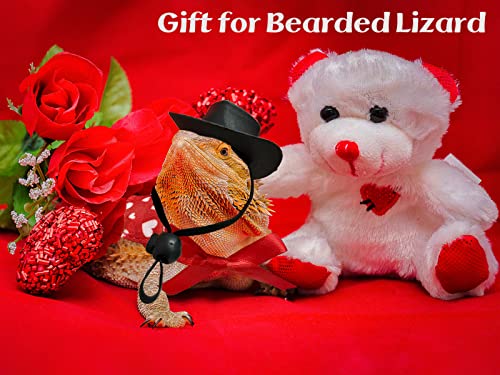Vehomy 4pcs valentine's day bearded dragon outfit bearded dragon cowboy hat & lizard bandana small pet love heart scarf cowboy costume accessories for lizard hamster leopard gecko 7 Vehomy 4pcs valentine's day bearded dragon outfit bearded dragon cowboy hat & lizard bandana small pet love heart scarf cowboy costume accessories for lizard hamster leopard gecko - image 8