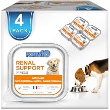 Forza10 - Dog Food, Vet Formulated Wet Dog Food for Kidney Support, Non-GMO, Lamb Flavor, Made in Italy 3.5 oz, 4 Pack