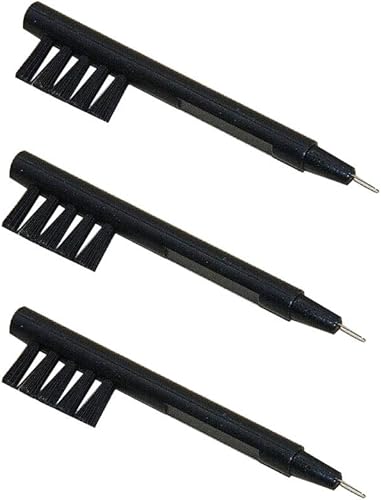 Cepillos de limpieza para audífonos con imán y bucle de cera para BTE, ITC o ITE (3)