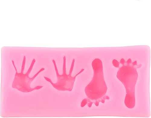 Miniatura 8 de Mujiang Moldes de silicona para zapatos de bebé, molde de fondant, molde de caramelo para pies de bebé, para baby shower, decoración de pasteles,