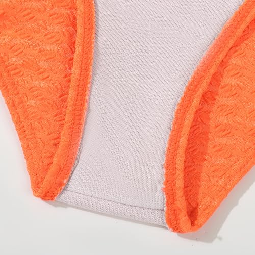 Image of Girls Swimsuit Solid Bathing Suit 2 Piece Twist Cross Adjustable Straps Soft Lining Bikini for Teen Girls with Chest Pad