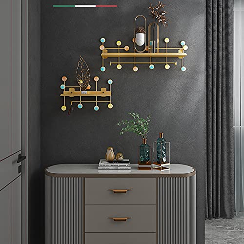 Wandhalterung Metall Kleiderhaken, Luxus Moderne Hängende Halter Dekorative Haken, Aufbewahrung Kleiderbügel für Küche Badezimmer Umkleidekabinen Eingang