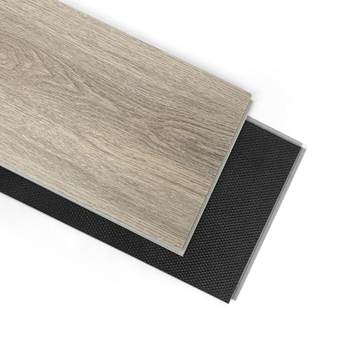 Art3d SPC Click-Lock Floating Floor Tiles (Warm Brown)