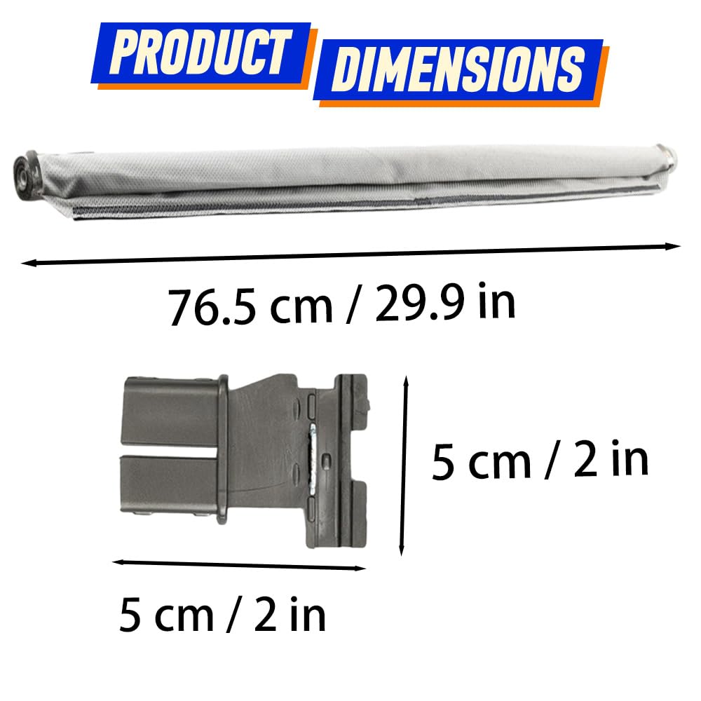 Pare-Soleil de Toit ouvrant Riloer pour Voiture, Compatible avec Audi Q5, VW Golf, Jetta, Tiguan, Passat, Variant et Sharan (références : 1K9877307, 1K9877307A et 1K9877307B, Gris).