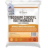 Sodium Cocoyl Isethionate (SCI) Powder (2 Lbs / 32oz) | Natural Gentle Coconut-Based Cleanser, Sulfate-Free Surfactant for Shampoo Bars, Body Wash, Facial Cleanser & Syndet Bars | 2 POUNDS