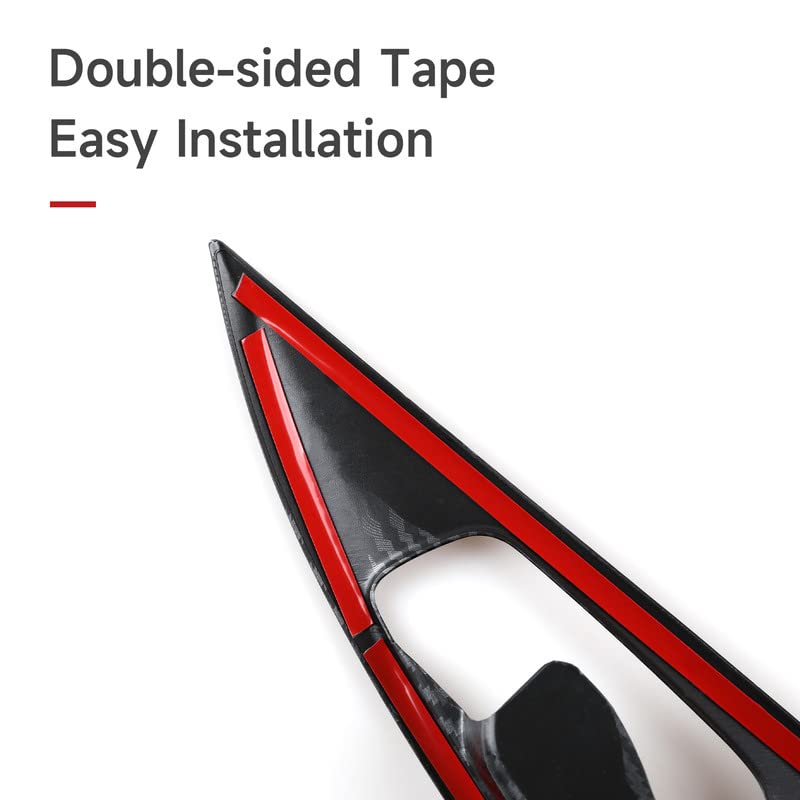 Image of Inner Door Bowl Decals for Honda Civic 2016 2017 2018 2019 2020 2021 10th Gen Accessories ABS Carbon Fiber Stickers, NOT for Hatchback