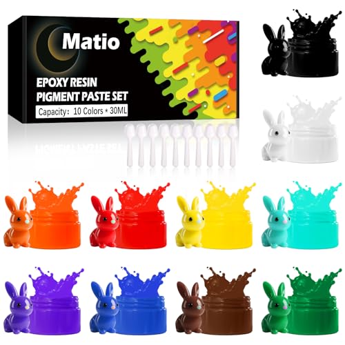 Matio 10 Color Pigment Paste for Epoxy Resin Color Pigment,
