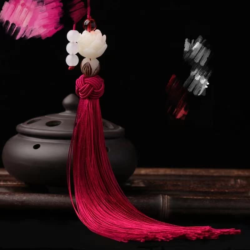Exquisite China element pendant, forbidden from Sean Xiao Wei Wuxian's flute pendant, lotus tassel fan pendant, antique accessory pendant, 1 piece.