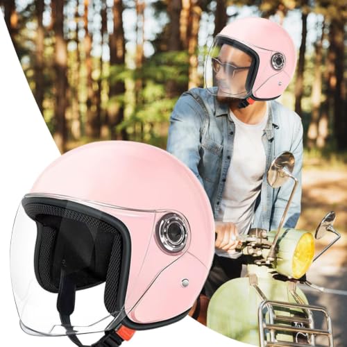 Casco para moto de motocicleta media carcasa transpirable unisex 3