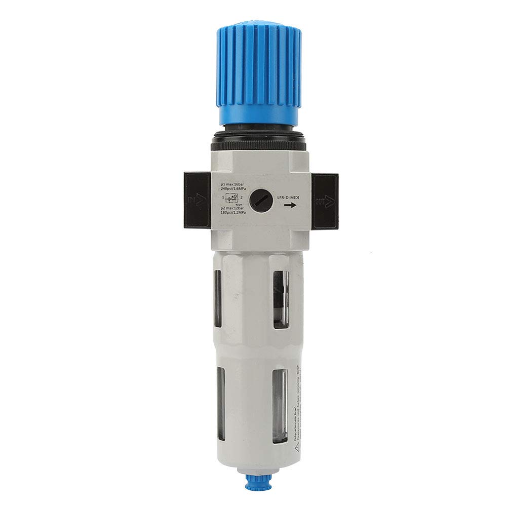 Jectse Régulateur de filtre de compresseur d'air, réducteur de pression, filtre à eau pour piège à humidité de lubrificateur miniature, pour compresseurs d'air, outils pneumatiques, installation D