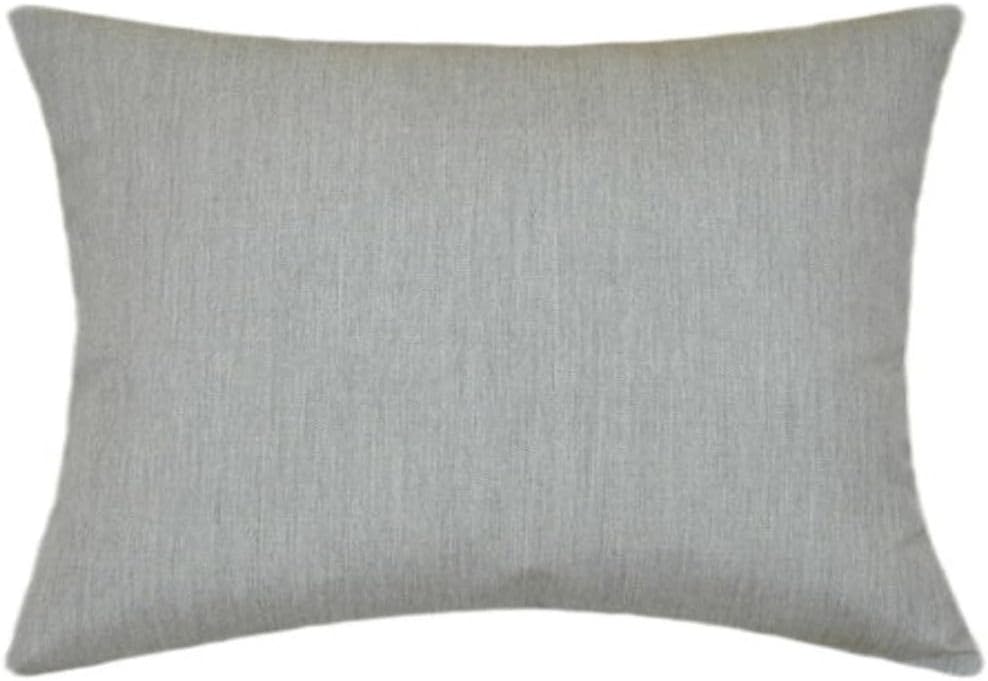 Sunbrella® Canvas Granite Outdoor Pillows, Sunbrella Pillows, Home Decor Pillow for Outdoor Patio Furniture, (12x18 Rectangle)