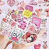 100Pcs Valentines Stickers for Kids, Holographic Heart Stickers Bulk for Valentines Day Gifts for Kids Classroom School Exchange,Thickened Backing Vinyl Decals, Party Favors, Goodie Bags Decorations #1