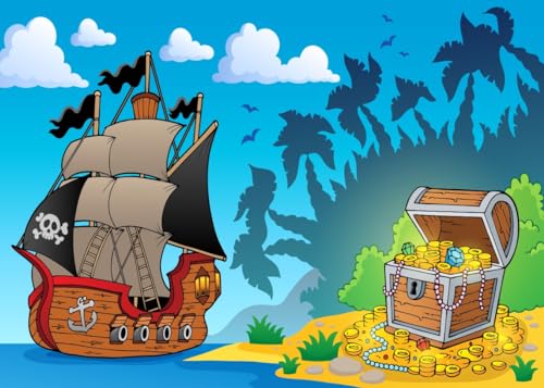 Toile de fond dessin animé grand format pour cacher un mur de fête vilain