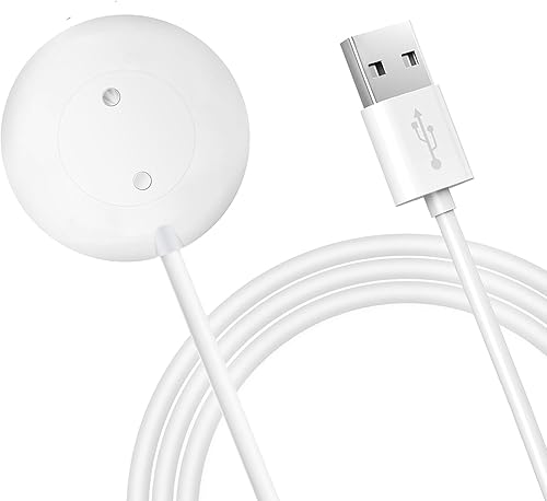 Cargador magnético para masajeadores de rosas, cable de carga USB, estación base de cable, color blanco