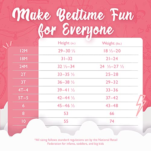 Disney Girls' Princess 3-Piece Loose-Fit Pajamas Set, Precious Princess 2, 2T #TOP5