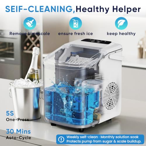 Image of NEWBULIG Ice Maker, Countertop Ice Machine with Handle