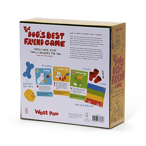 WEST PAW Dog\'s Best Friend Game™ - Fun Family Game for Kids & Adults - Board, Challenge, & Dog Training Tip Cards Encourage Connection & Positive Reinforcement - Fun Games That Include Your Dog