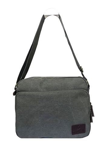 Bolsa de Lona Unissex Keuven de Ombro (Preto)