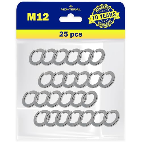 25 Stück Federringe M12 Typ DIN 127 - Garantie 10 Jahre - MONTERAL